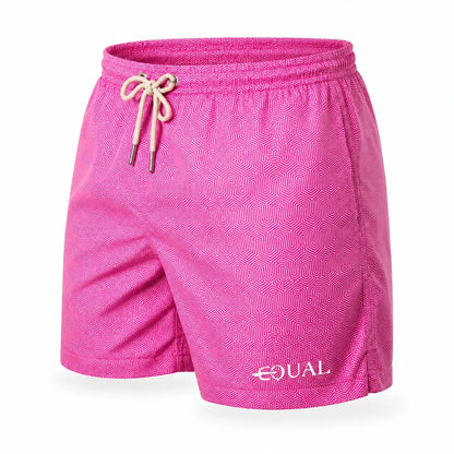 Short Fresh Multicolor detalle de tela – Equal Swimwear, bañador resistente al cloro