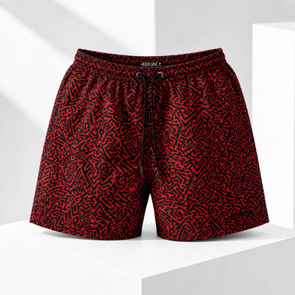 Short Grecas Rojo Equal Swimwear Equal Swimwear