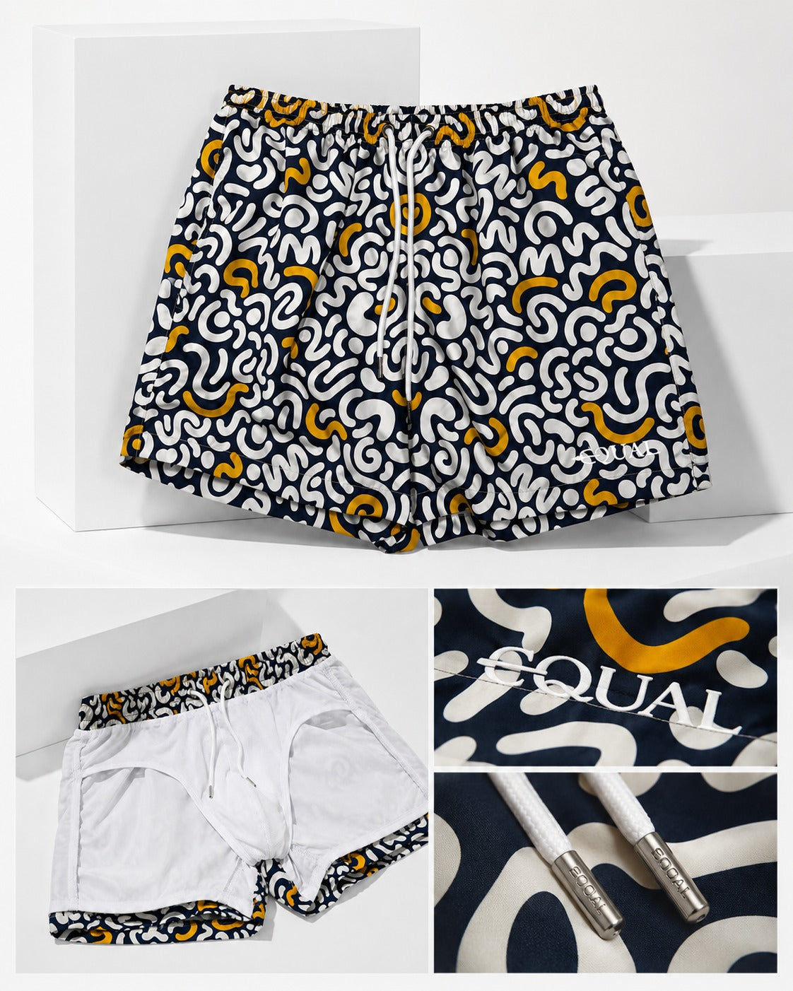 Short Laberinto Equal Swimwear Equal Swimwear
