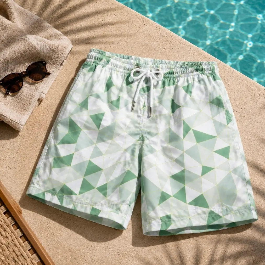 Short Prisma Verde Claro Equal Swimwear Equal Swimwear