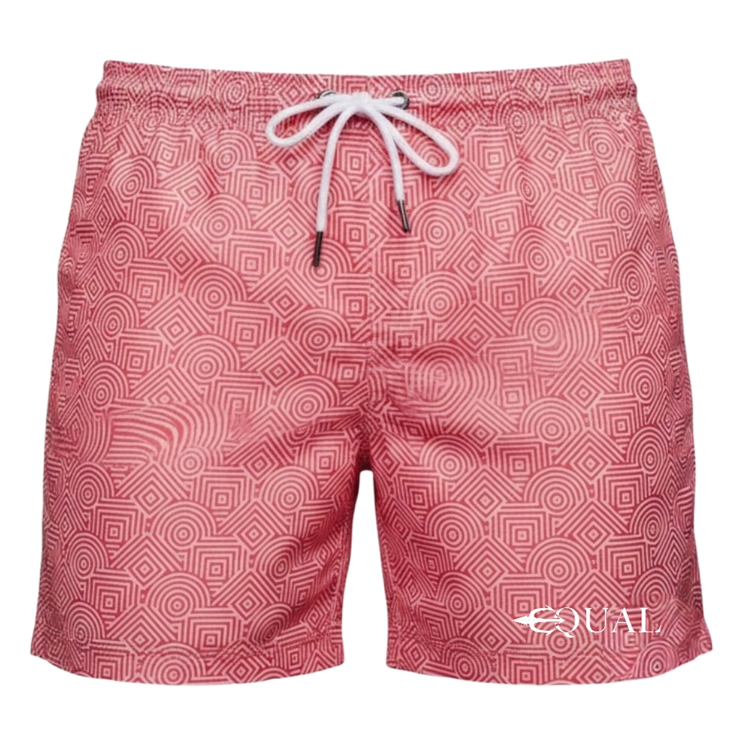 Equal Swimwear Short Geometry Red