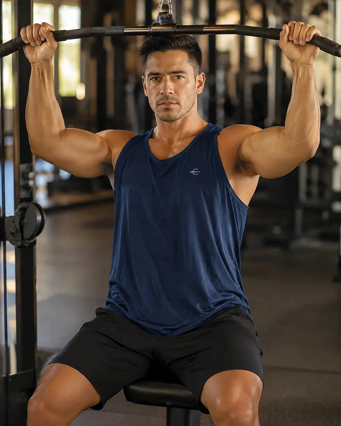 Tank Top Azul Marino lifestyle – Equal Swimwear, tank top para hombre, tela ligera y fresca