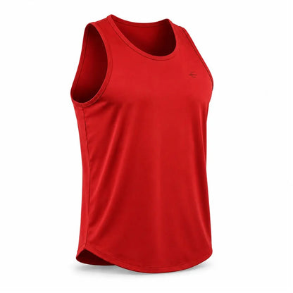 Tank Top Rojo vista frontal – Equal Swimwear, playera sin mangas para hombre, ropa de playa